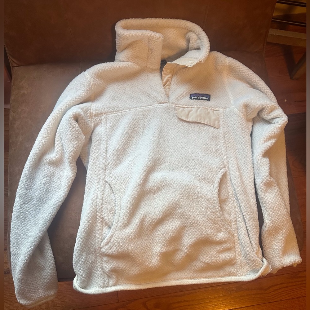 Xs ivory white Patagonia fleece